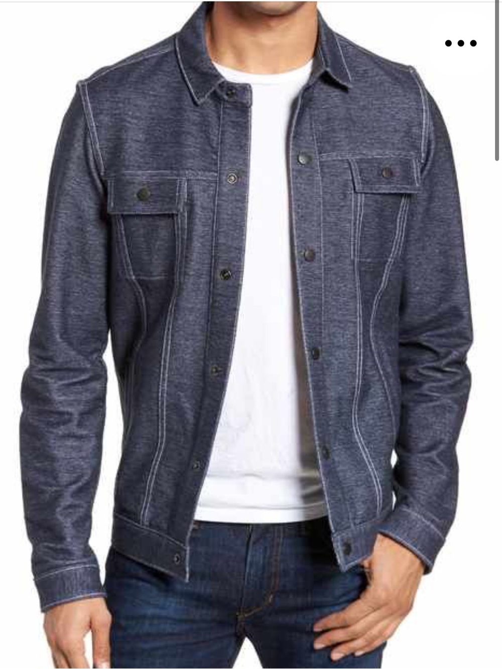 HUGO BOSS Sigmon 2 Stretch Denim Jacket, Dark Blue, Athletic Fit